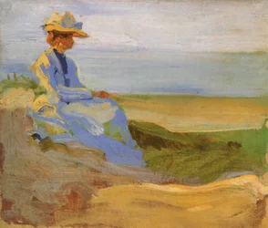 Madame Sophie Herrmann dans les dunes de Binz sur Rügen